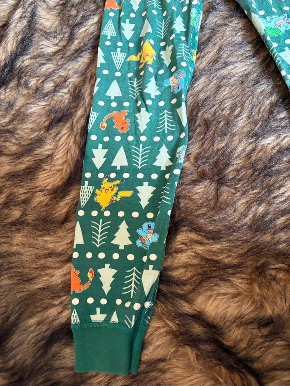 Hanna Andersson 100% Organic Cotton Pokemon Christmas Print Pajama Pants Size 8